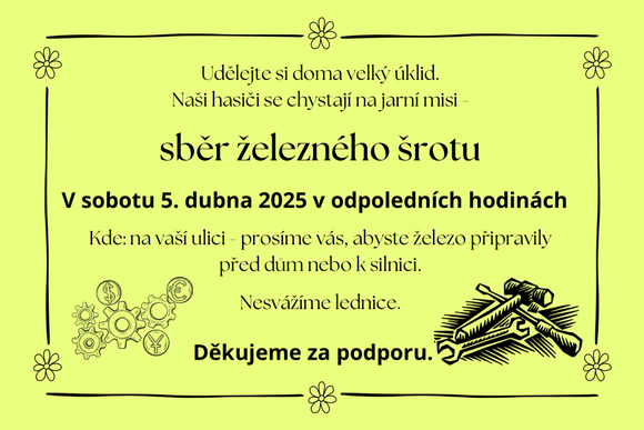 Sběr železného šrotu - plakát 